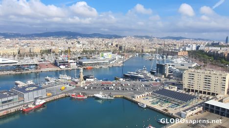 Postcard Barcelona from the air