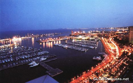 Postcard ALICANTE BY NIGHT