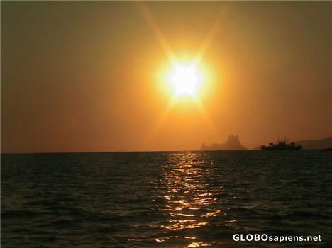 Postcard Sunset near Ibiza/Formentera