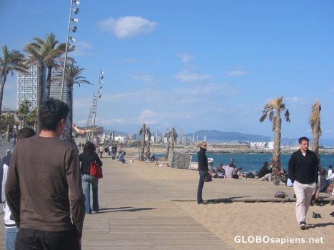 Postcard Barcelona Beach