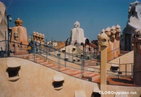 Postcard Casa Mila rooftop