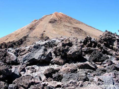 Postcard Mountain peak of Teide