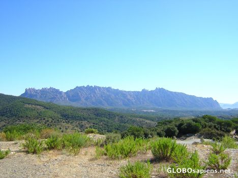 Postcard Montanyes de Montserrat