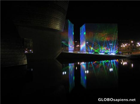 Postcard Guggenheim Museum at Night
