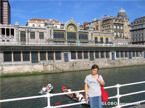 Postcard Santander Station in Bilbao