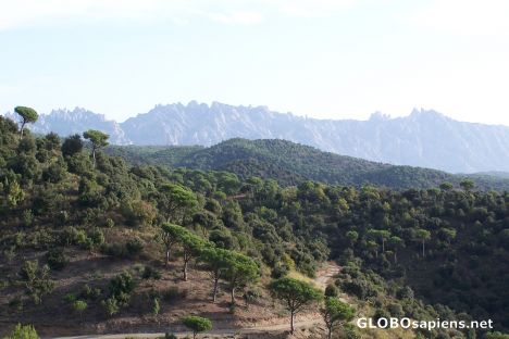 Postcard la serra de montserrat