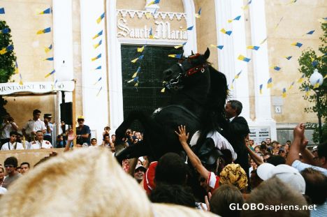 Postcard Festes de Gracia in Mahon, Menorca