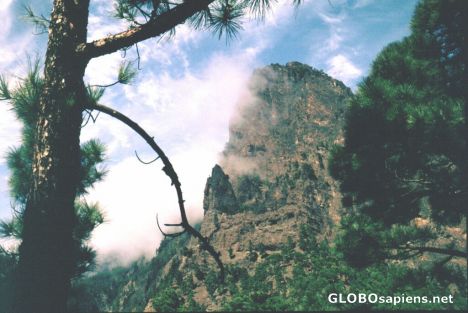 Postcard La Palma, Caldera