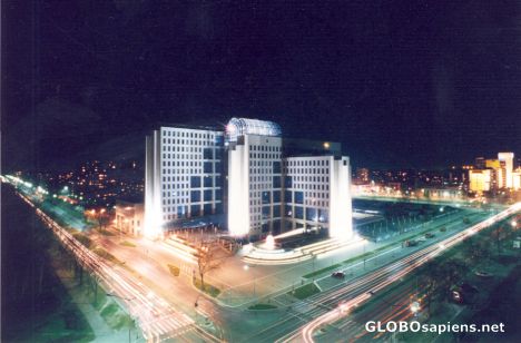Postcard One building