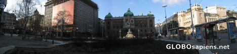 Postcard Belgrade's main square