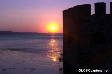 Postcard Golubac at Dusk