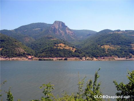 Postcard View of Danube and Romania from Lepenski Vir