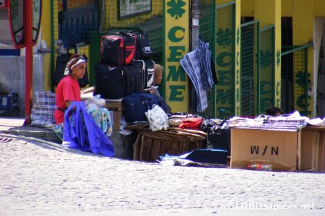 Postcard Street vendor