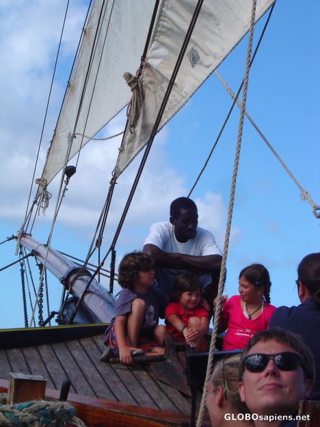 Postcard Aboard the Unicorn Brig