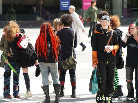 Postcard Teen agers in Stockholm