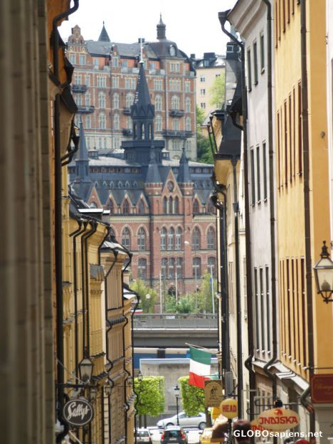 Looking out from Gamla Stan