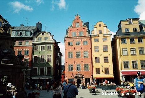 Postcard Street of Stockholm