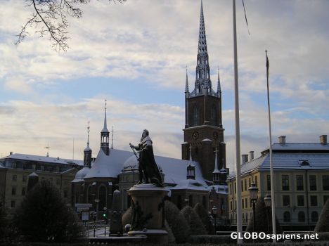 Postcard Stockholm at Christmas 2004