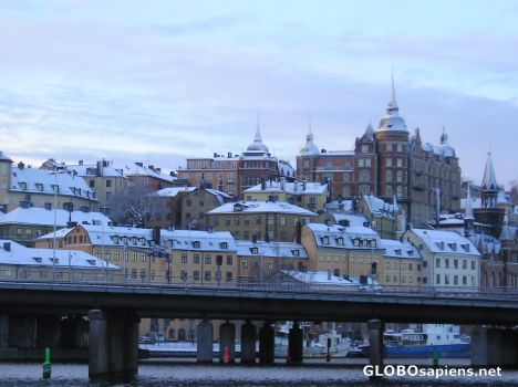 Postcard Stockholm at Christmas 2004