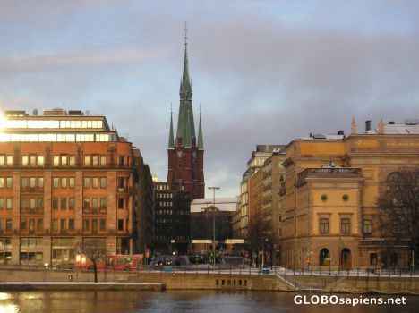 Postcard Stockholm at Christmas 2004