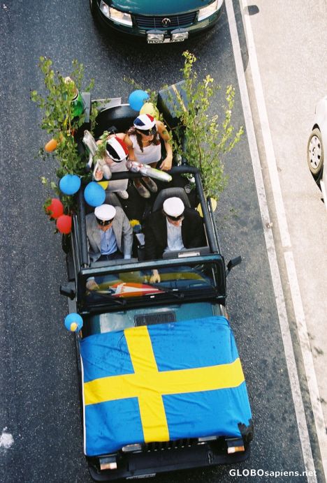 Postcard Crazy Swede's