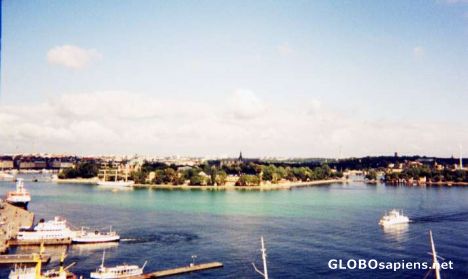 Postcard an island of Stockholm