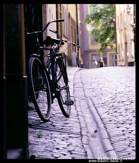 Postcard Bike in Gamla Stan