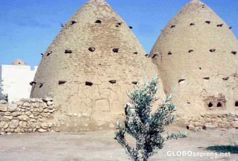 Postcard Traditional Beehive Houses