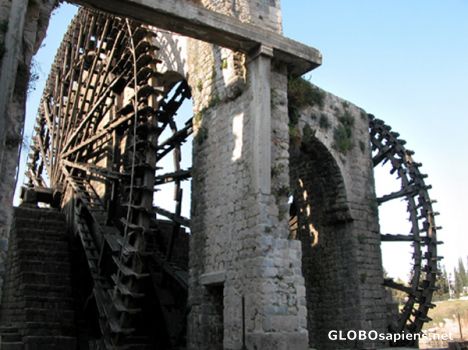 Postcard Hama pair of Waterwheels.