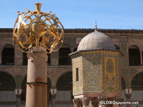Postcard Detail of the Omeyyades mosque.