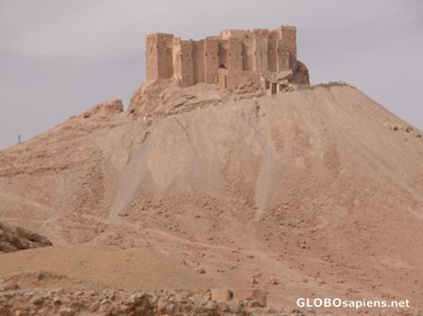 Postcard Muslim castle on the hill.