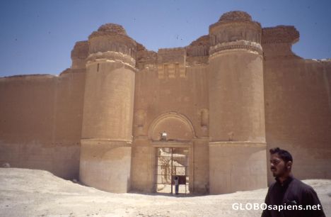 Postcard Entrance to the desert palace