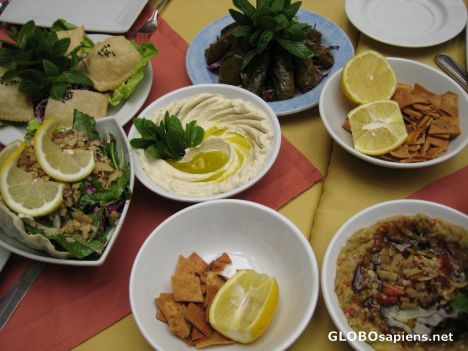 Postcard Syrian Delicacies