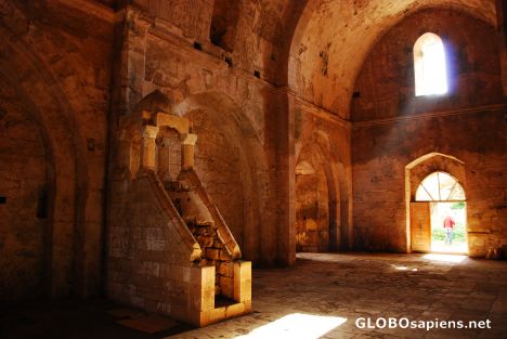Postcard Mosque inside the Krak des Chevaliers