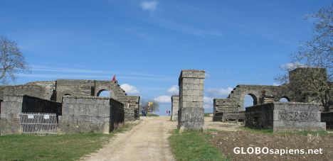 Postcard Roman East Gate of Avanches