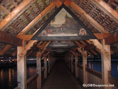 Postcard Chappel Bridge Inside