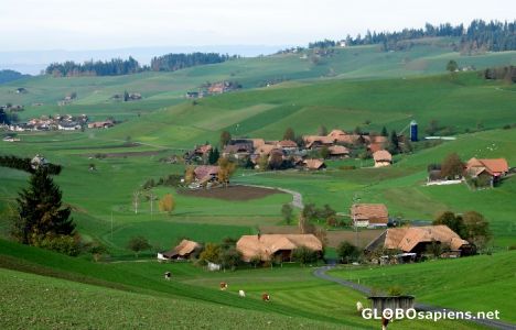 Postcard Typical Emmental village