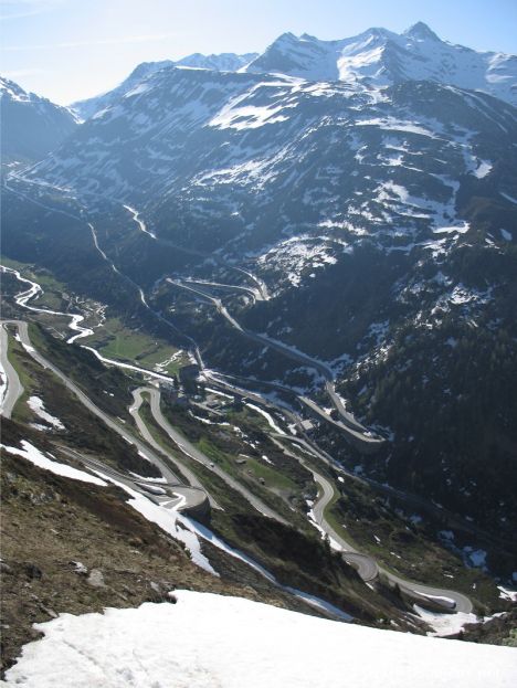 Postcard View down to Gletsch