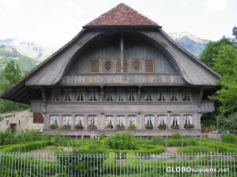 Postcard Farmhouse Ostermundigen on Ballenberg