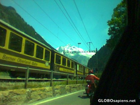 Postcard train