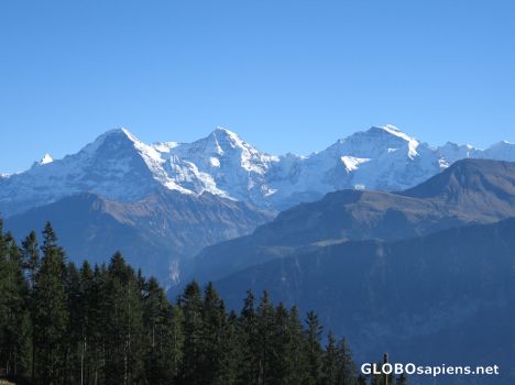 Postcard eiger mönch and jungfrau...
