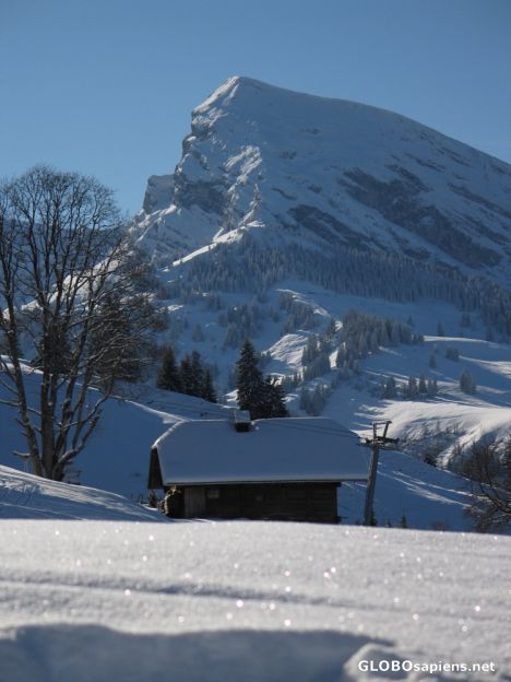 Postcard winter in the mountains
