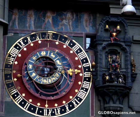 Postcard Detail of the Zytglogge tower