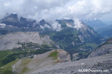 Postcard View to Unter Tatelishorn and Kandersteg