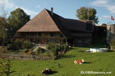 Postcard Emmental Farm House
