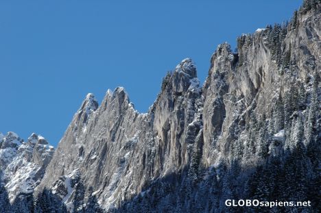 Postcard steep mountainside