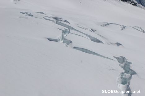 Postcard crevasse of Aletschgletscher