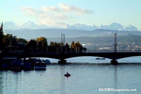 Postcard Zurich - river by day - 4
