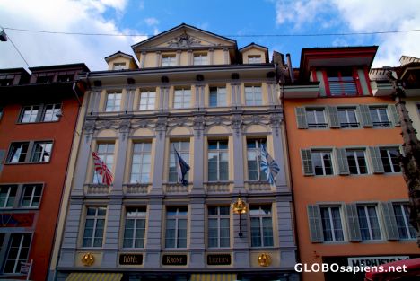 Postcard Lucerne - old town - 2
