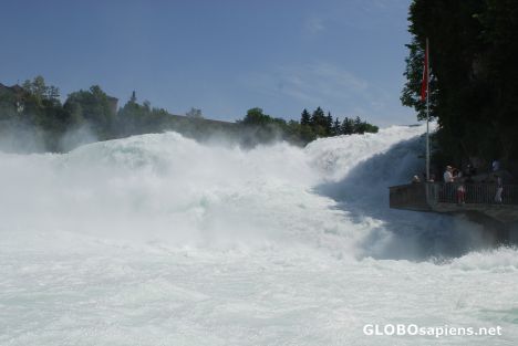 Rhein waterfalls close up